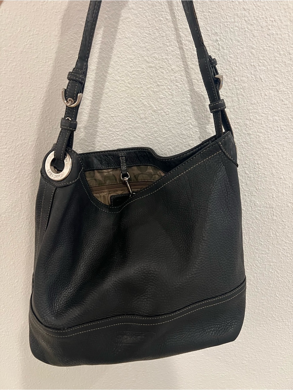 Coach Pebble Leather Shoulder Bag